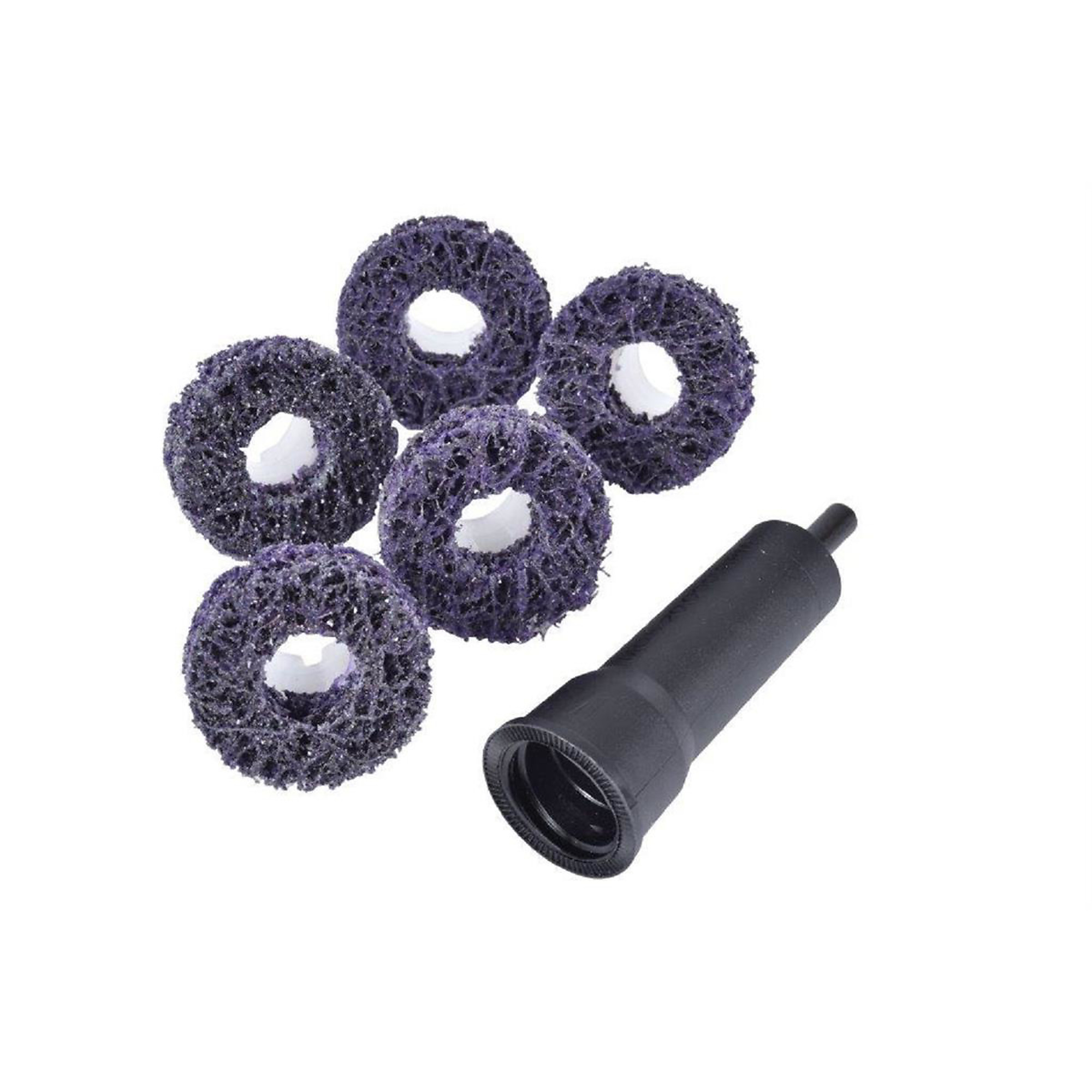 3M Scotch-Brite Roloc Pro Brake Hub Cleaning Disc Kit — 5 Pcs, Silicon Carbide, Model# MMM21758